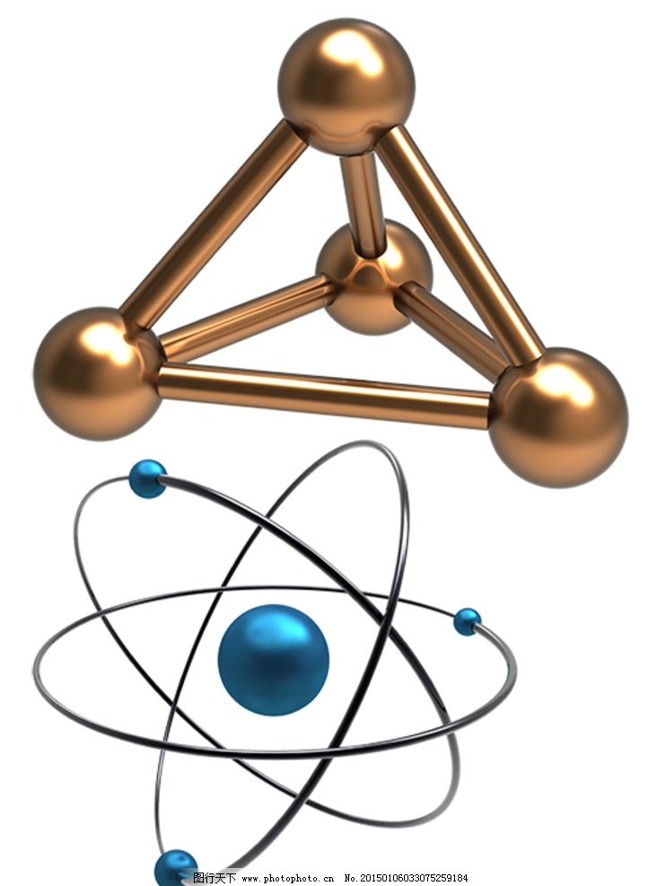 3D分子原子结构图片_其他_PSD分层_图行天下图库