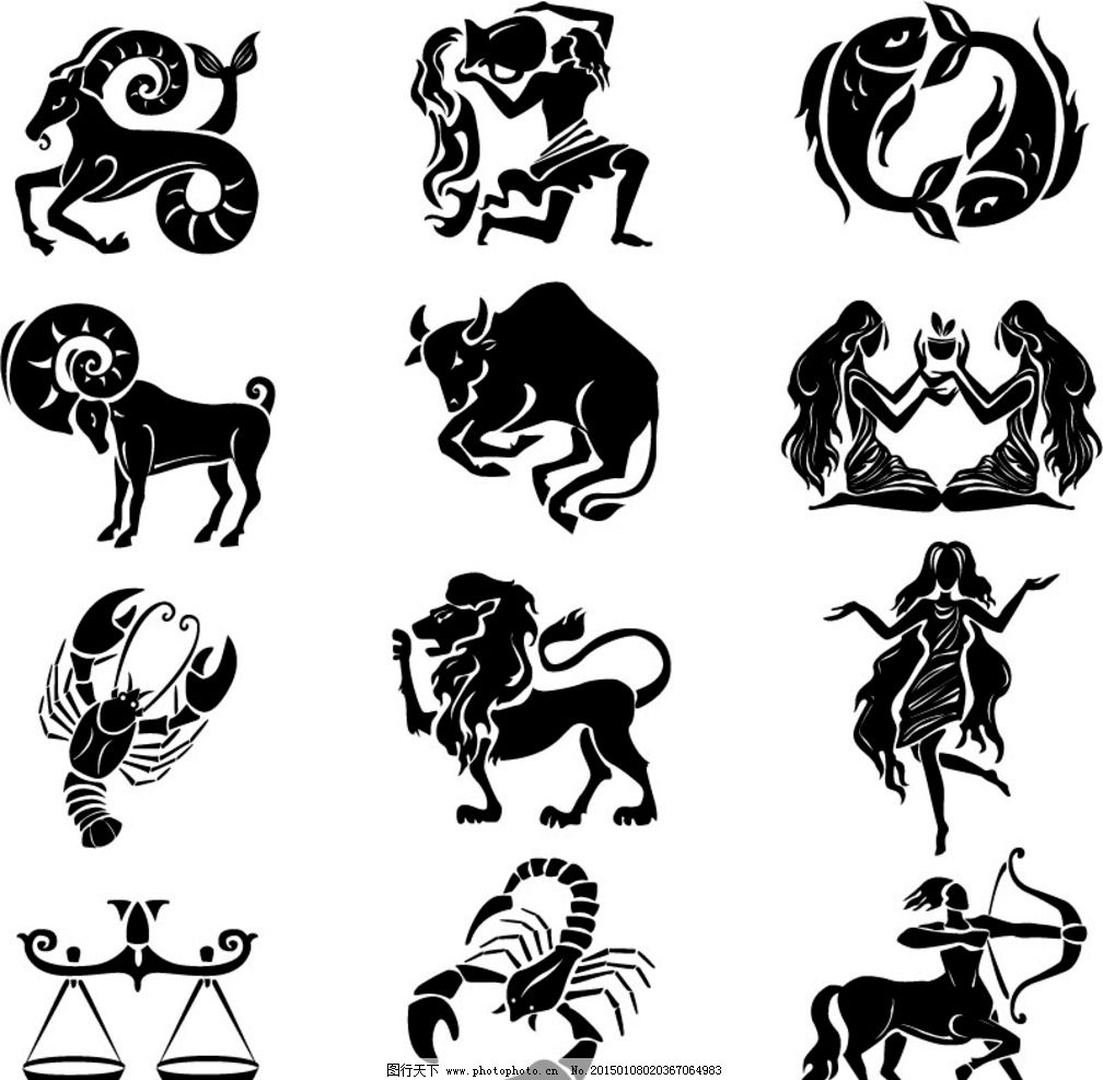 十二星座纹身图标内容图片分享
