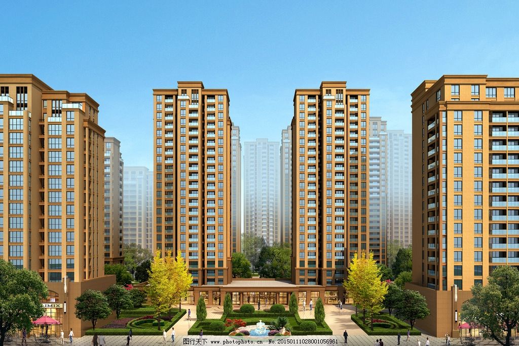 建筑效果图 建筑设计 住宅设计 高层住宅 高层小区 高档别墅 高档住宅 绿化 花园 住宅效果图 公寓效果图 建筑蓝图 景观设计 别墅景观 背景天空 3D效果图 住宅景观设计 72DPI PSD 设计 环境设计 建筑设计 72DPI PSD