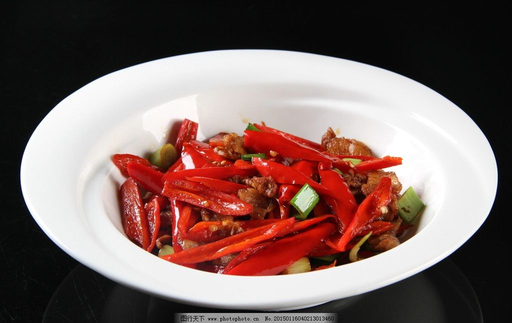 红椒炒肉图片