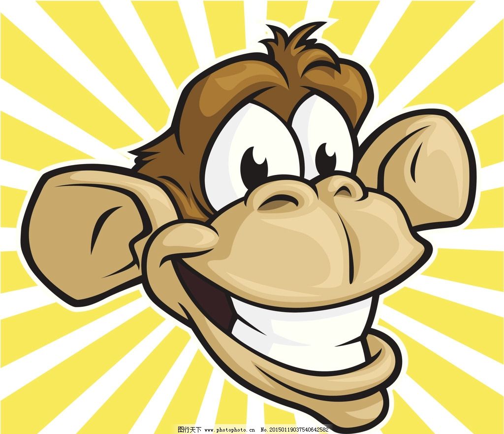 老猴子卡通图片,猴子图片卡通,米老鼠图片卡通图片_大山谷图库