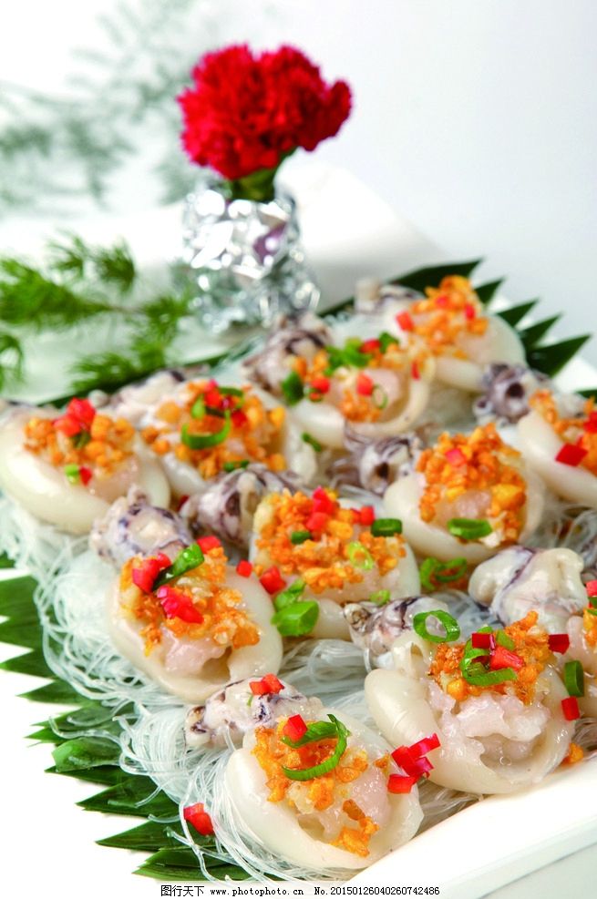 金蒜蒸墨鱼仔图片