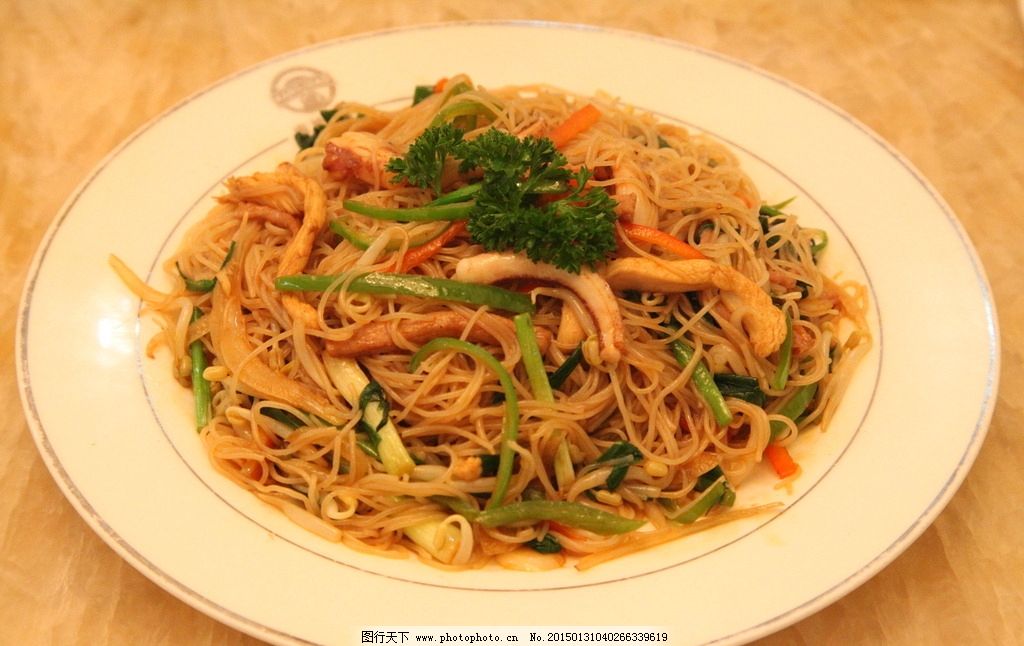 香辣三丝炒米粉图片