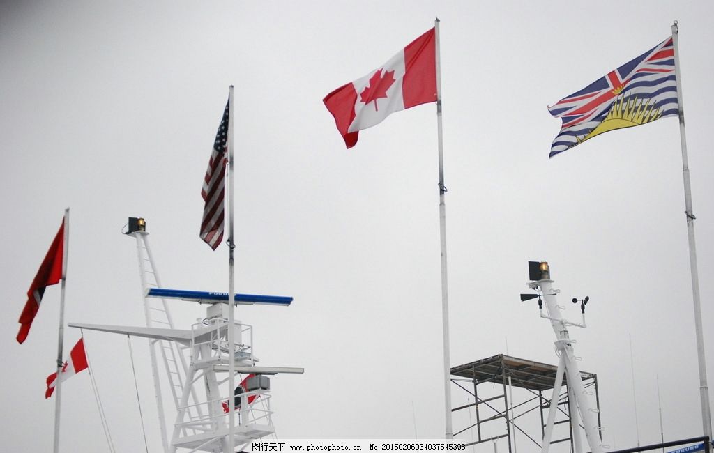 美国加拿大维多利亚国旗 北美国旗 图片素材 摄影 国外旅游图片