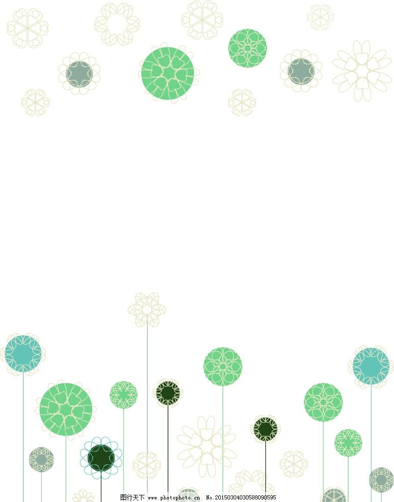 小清新背景竖版 边框图片