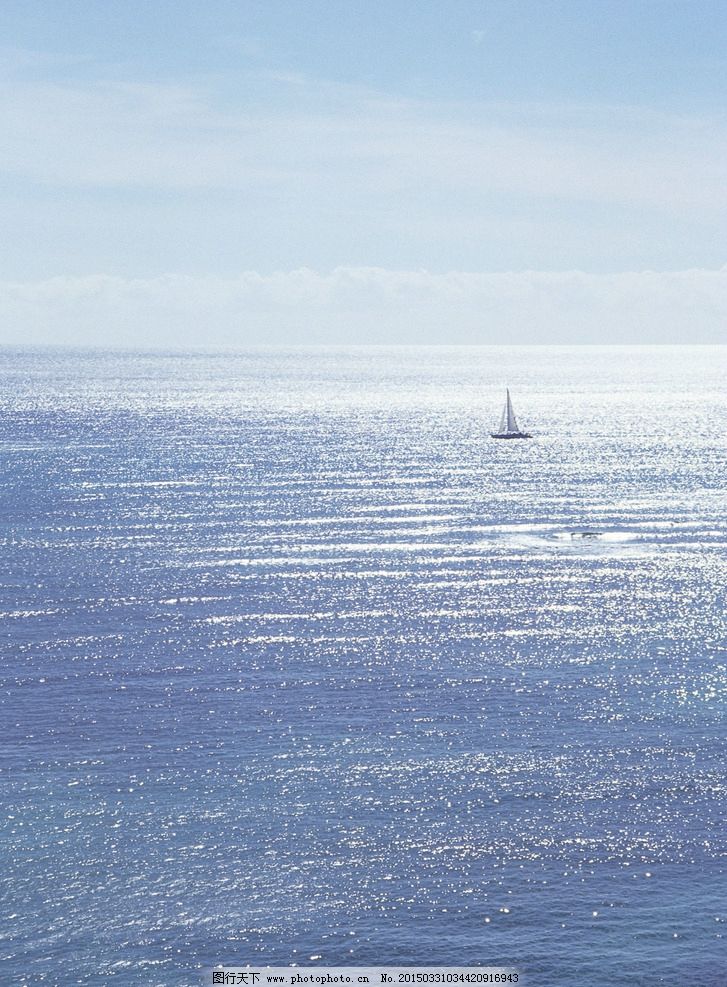 大海与岛屿 自然风景 大海风光 蓝色风景 海面 帆船 摄影 自然景观