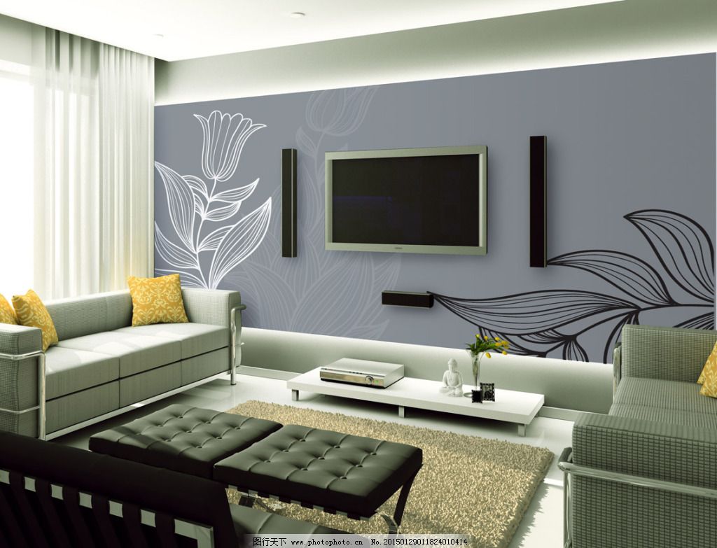 8d现代装饰立体壁画 客厅影视墙纸墙布 无缝电视背景墙壁纸墙画-阿里巴巴